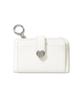 Covernat Woman Clover Heart Top Zipper Wallet Ivory