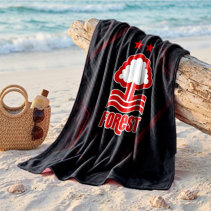 Asciugamano da Spiaggia Morbido Asciugatura Rapida Tema Nottingham Forest?Asciugamano Asciutto Per Vacanze Estive Al Mare Nuoto