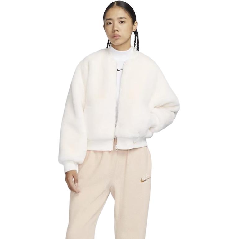 Nike Sportswear Velvet feel Coat Women's White FB8693-133