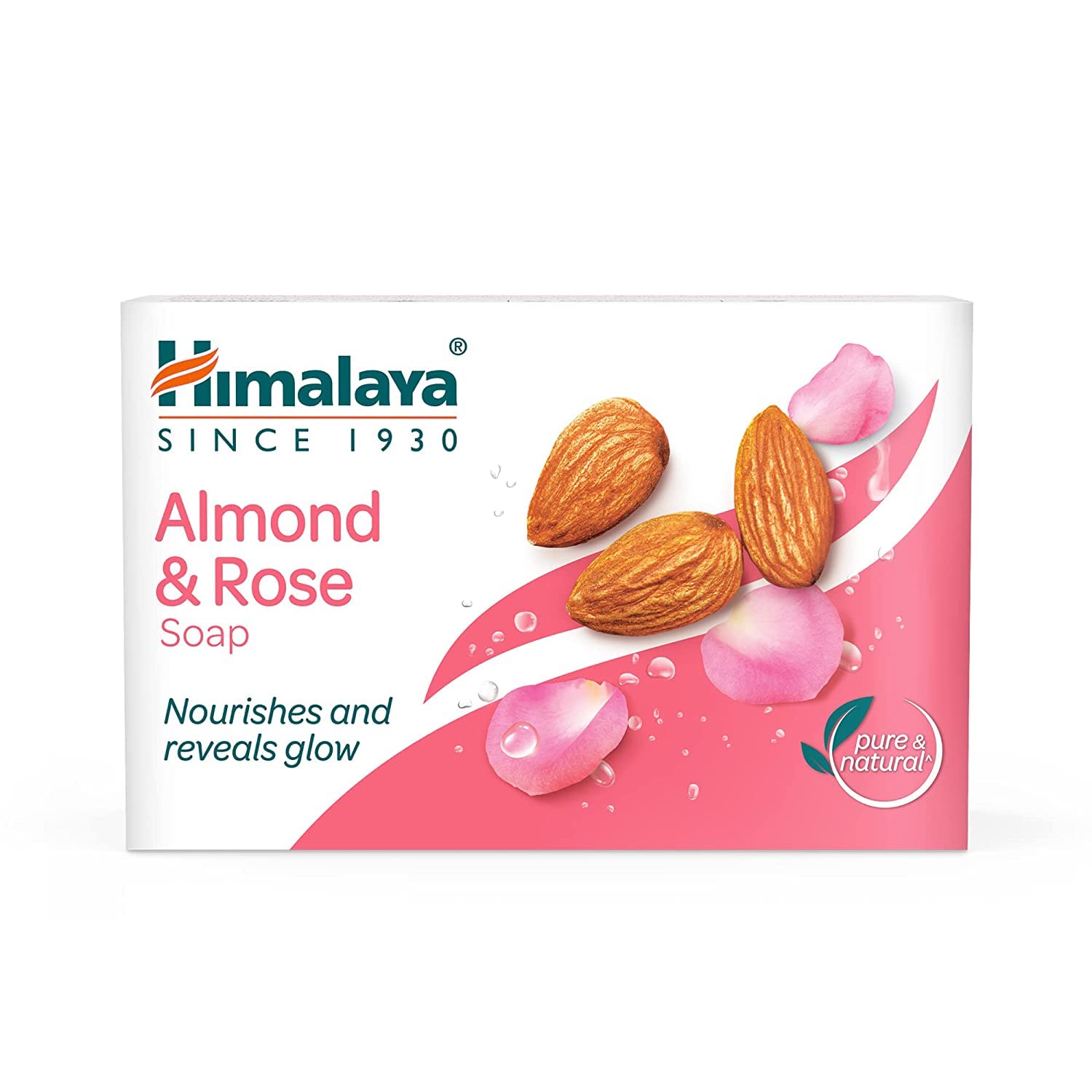 

Himalaya Herbals Moisturizing Almond and Rose Soap, 125g, X Pack of 3