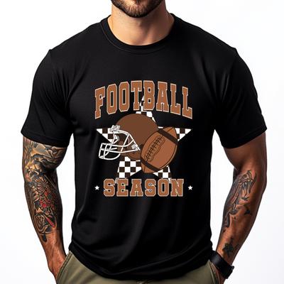 Coquette Strik American Football Speler Touchdown Seizoen Zwarte Grafische T-shirts Jeugd Originele Heren T-shirts Gelukkig Nieuwjaar