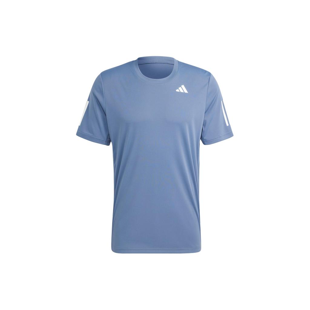 adidas T Shirts Men's Blue Crew Neck Moderate Straight Fit IY3218