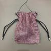 Sparkling Rhinestone Drawstring Mini Square Handbag Women PU Leather Crossbody Bag With Magnetic