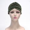 1Pcs Women'S Ethnic Style Pleated Turban Hat, Soft And Breathable, Suitable For Daily Wear, Yoga, And Fitness