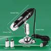 3 in 1 USB Digital Microscope 1600X/1000X/500X LED Magnifier Microscopes  Windows