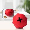 Pitaya Dog Puzzle Toy Treat Hiding Molar Chew Interactive Self Playing Pet Toy For Boredom Relief Durable Rubber Bone Shape Puppy Training Supplies