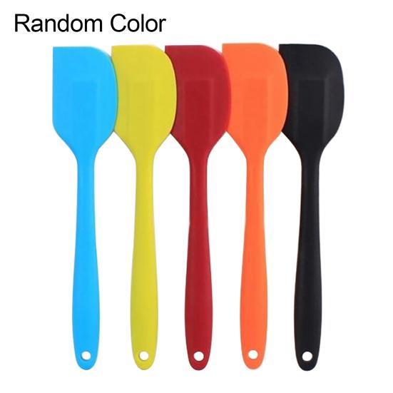 Cream Spatula Multi-purpose Ergonomic Random Color Cake Scraper with Eyelet