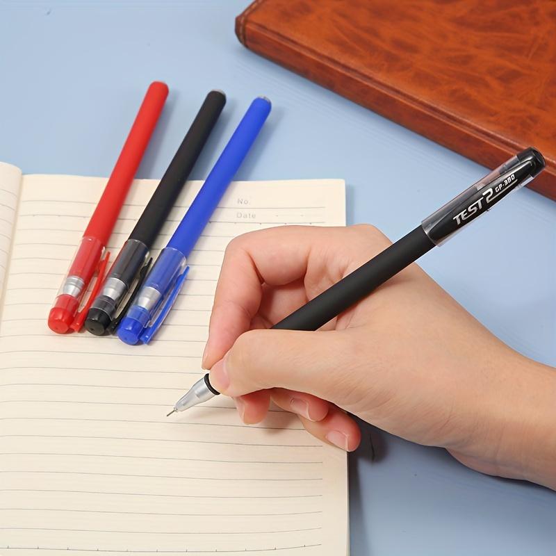 26pcs Gel Pen Set - 0.5mm Fine Point, Assorted Colors (Black/Blue/Red), Ideal for School & Office Supplies