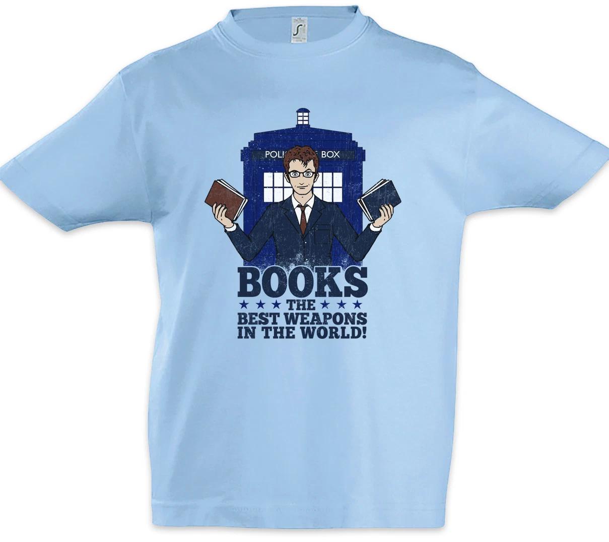 Books Are Weapons Kids Boys kids boys T-Shirt Teacher Literature Love Fun Reading 130
