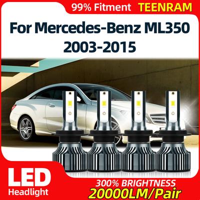 Canbus LED Car Headlight Bulbs 40000LM 240W Auto Lights 6000K White For Mercedes-Benz ML350 2003-2010 2011 2012 2013 2014 2015