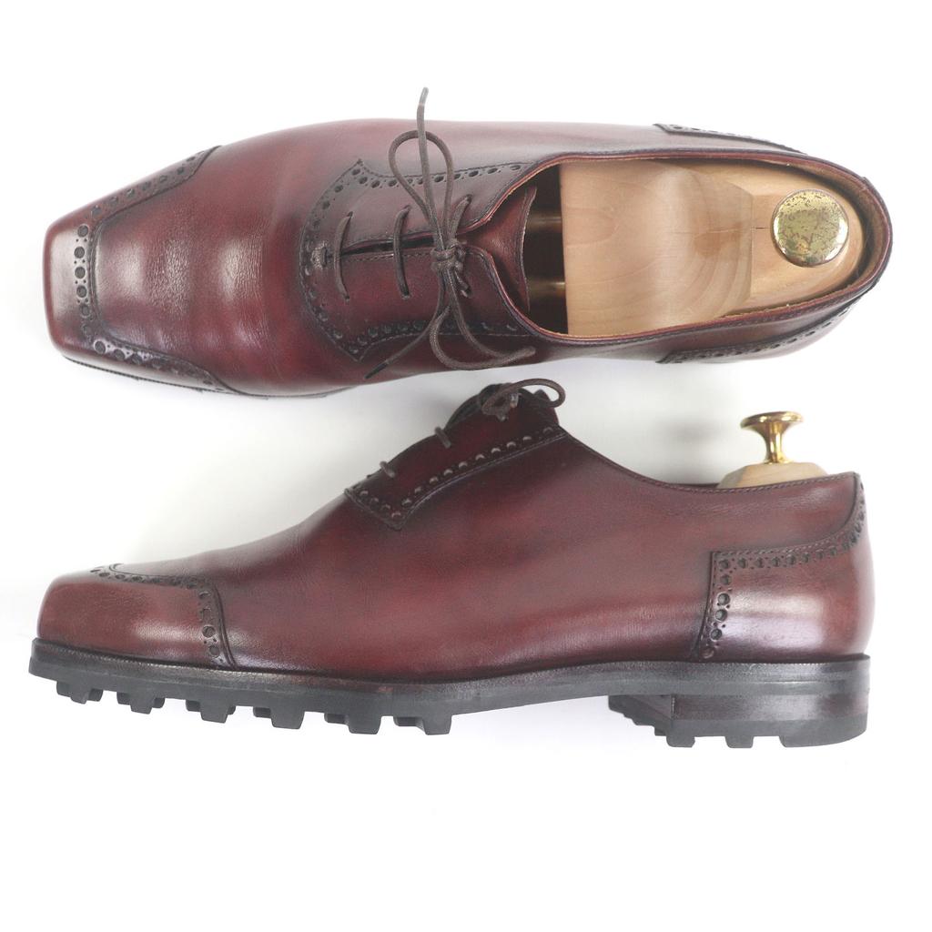 Great Berluti Dress Shoes Olga Ultima Patina Square Toe 8.5 Used