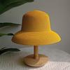Summer Hepburn Straw Hat Retro Design Large Brim Straw Hat for Women Large Brim Orange New Solid Color Beach Vacation Large Sun