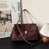 Borsa da pendolare alla moda da donna, Borsa a spalla singola retrò semplice sotto il braccio