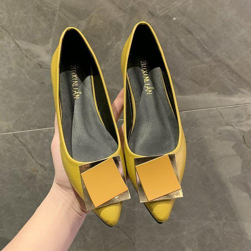 Mode Spitzschuh Damen Schuhe Slipper Büro Damen Flache Schuhe Frühling und Herbst Ausverkauf Lässig Jung Hohe Qualität Y2k Mode Schuh