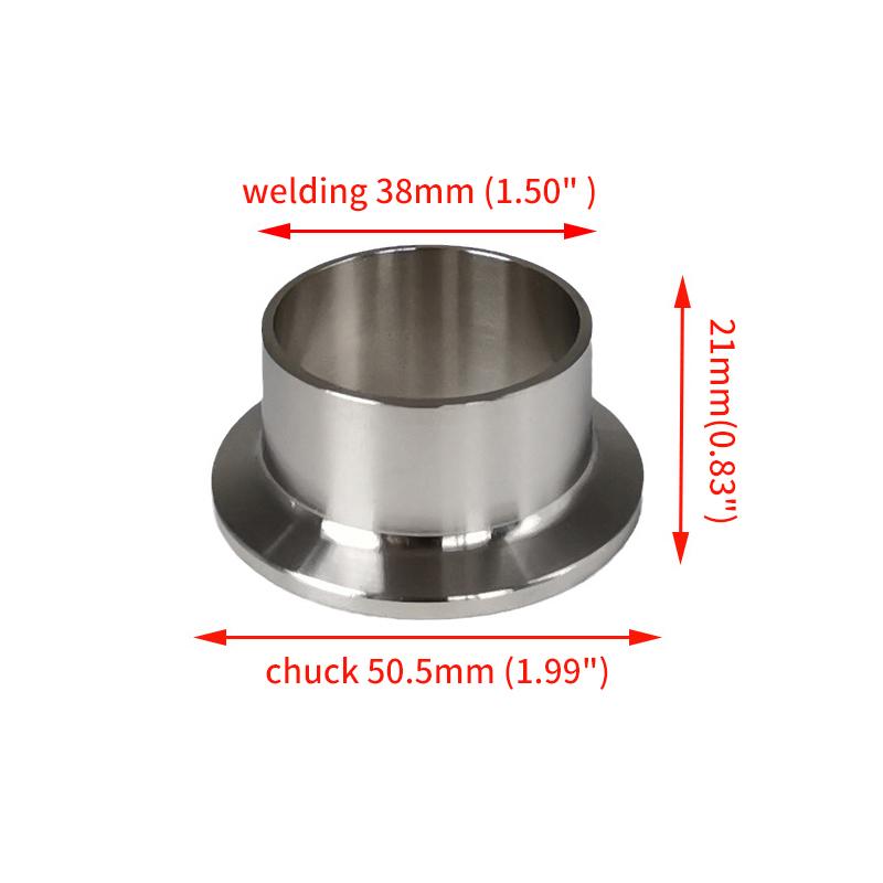 Welding Pipe Sanitary Fitting Weld Clamp Ferrule Fits Clamp Stainless Steel 304