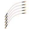 5Pcs RF Coaxial Cable SMA J to SMA J Audio Connector 2 Shielded Extension Cord TFL 316 48