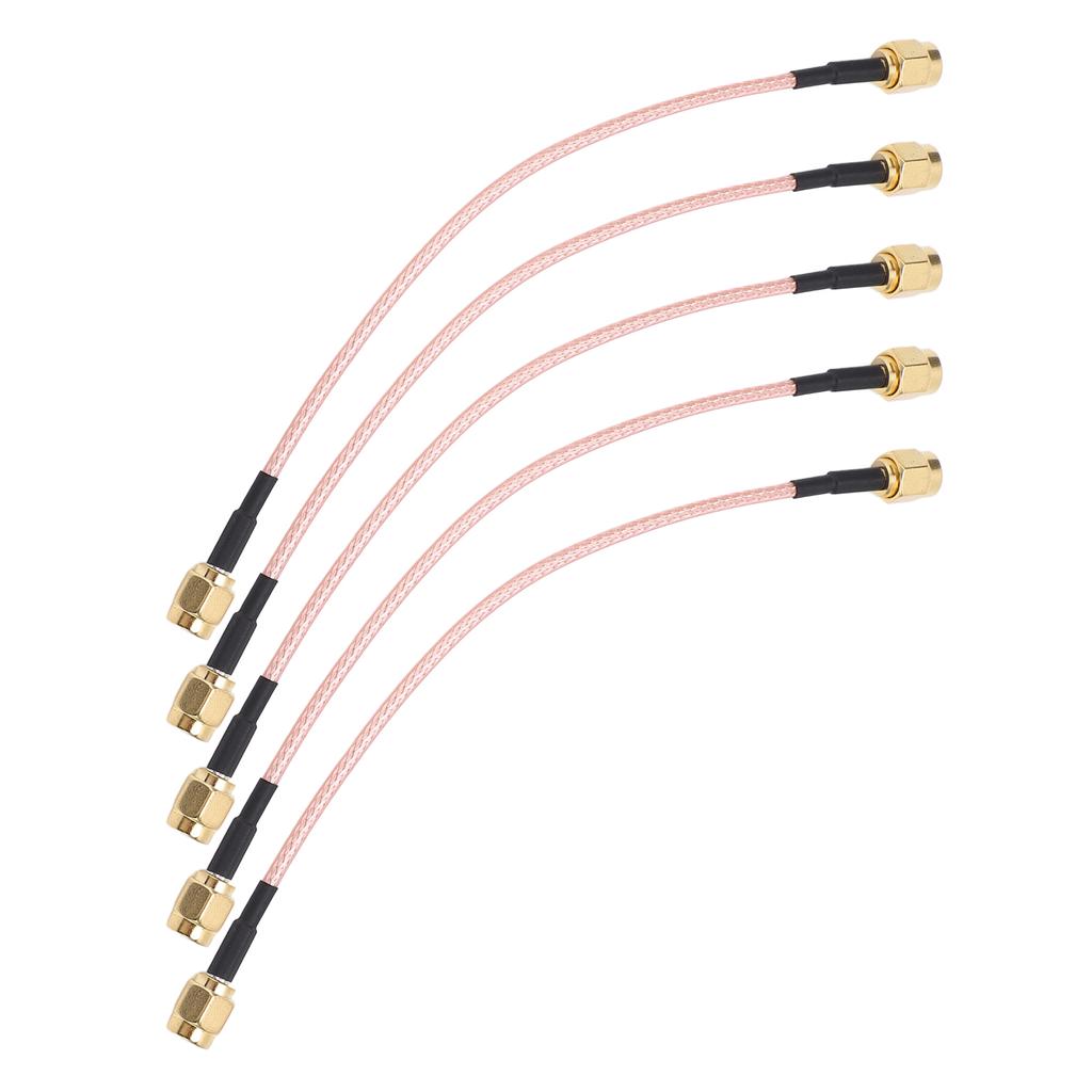 5Pcs RF Coaxial Cable SMA J to SMA J Audio Connector 2 Shielded Extension Cord TFL 316 48