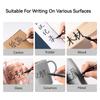 Deli Double-Ended Oil-Based Marker Set 12 Pieces Fine/Thick Art Sketching Outline CD Marking Tool for Students