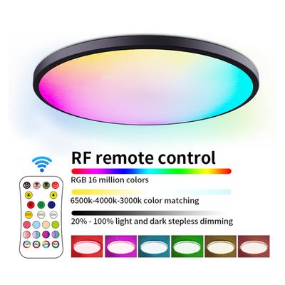 RGBCW Vollfarb-Deckenleuchte, runde LED-Deckenleuchte für Schlafzimmer, Wohnzimmer