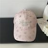 Small Fresh Embroidery Letter Floral Baseball Cap Female Early Spring Cute Age Reducing Sweet Cap