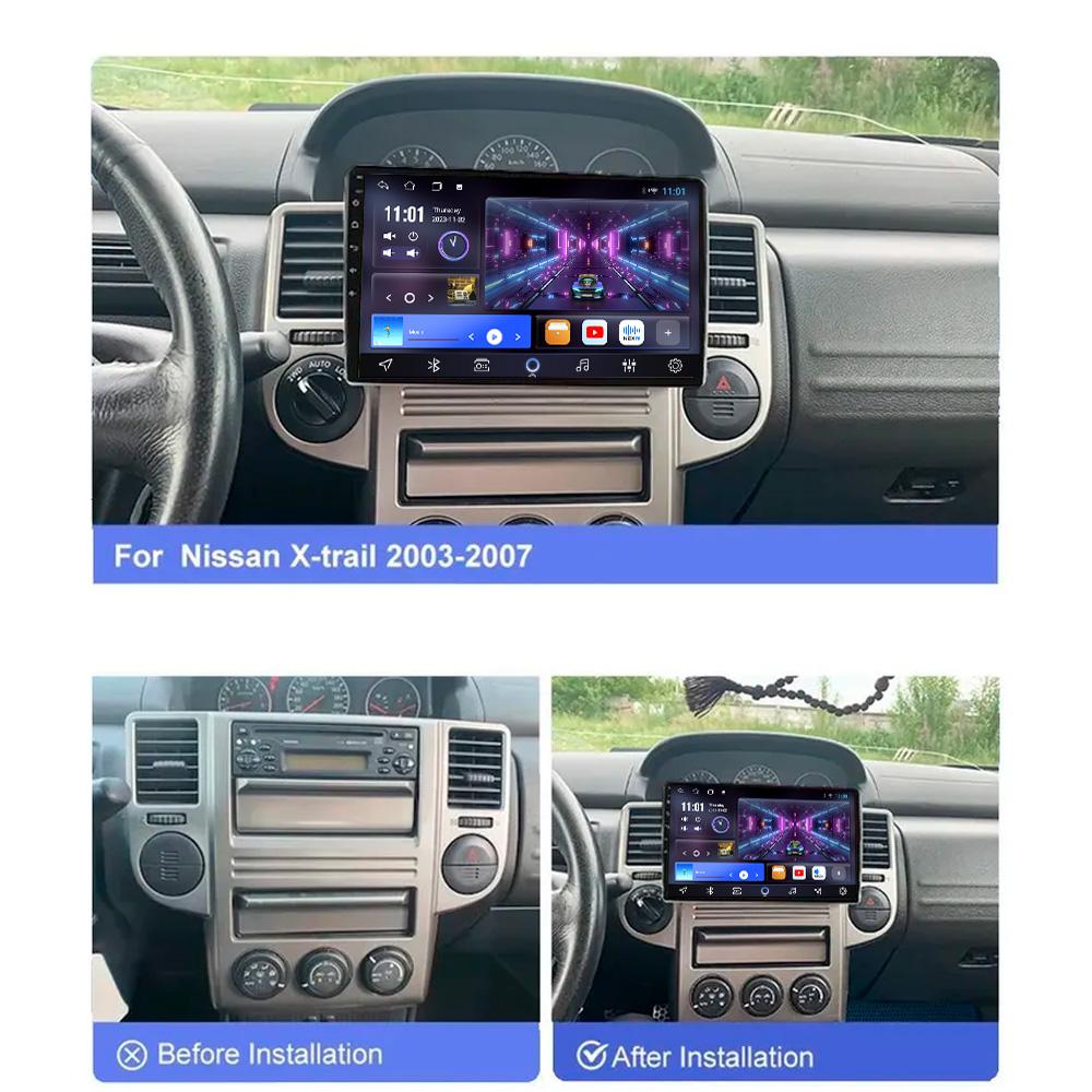 X-REAKO Car Video Player for Nissan X-Trail T30 2003-2007 GPS Navigation Built-in Dsp Carplay Autoradio Android Head Unit
