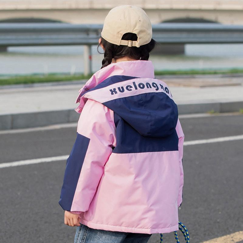 Children's Hardshell Jacket Down Jacket Winter Boys Girls White Duck Down Hooded Coat