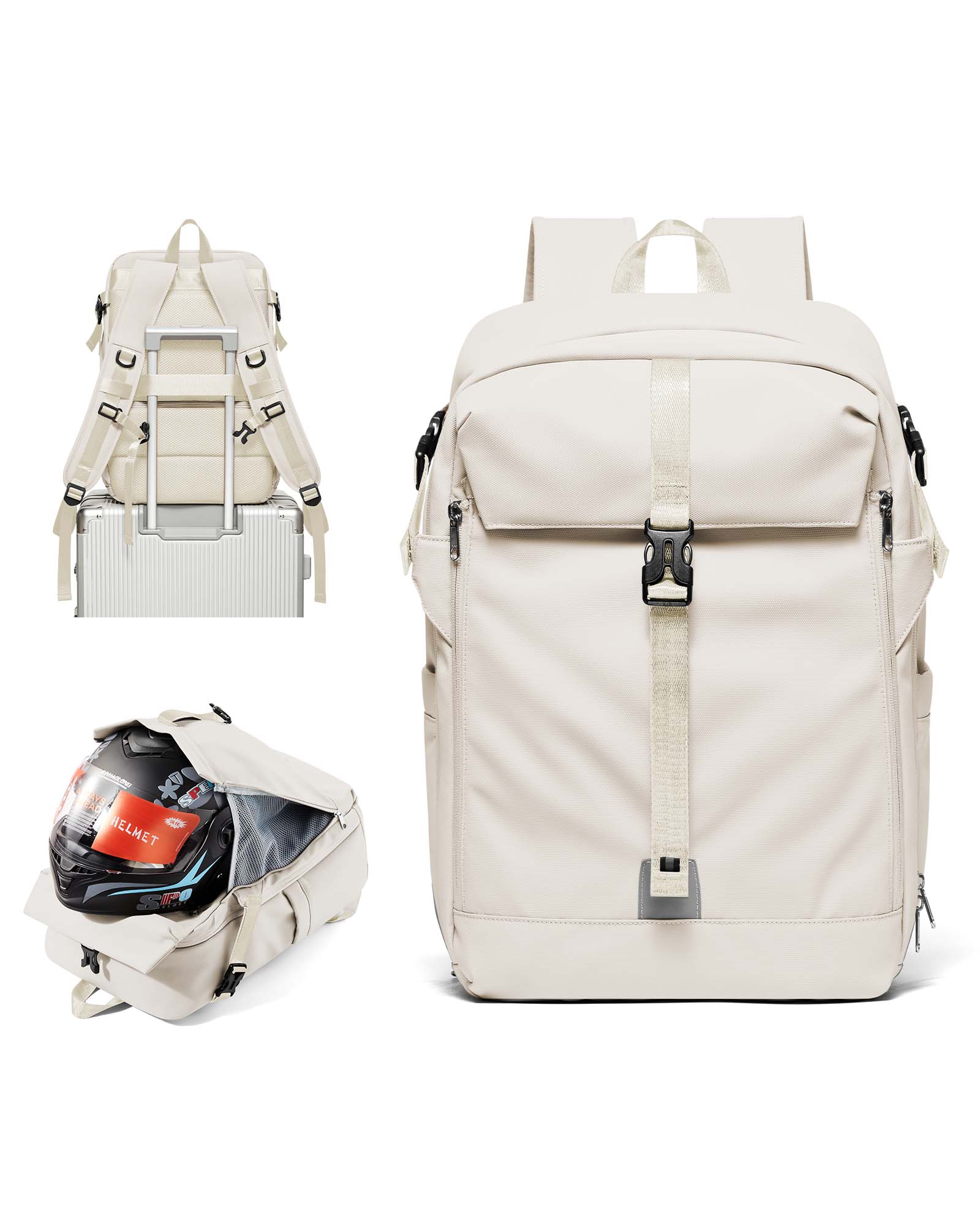 

Мотоциклетный рюкзак для мужчин и женщин, для занятий спортом на открытом воздухе, для езды, рюкзак для локомотива, расширяемый, для бизнеса, путешествий, рюкзаки для ноутбука бежевый