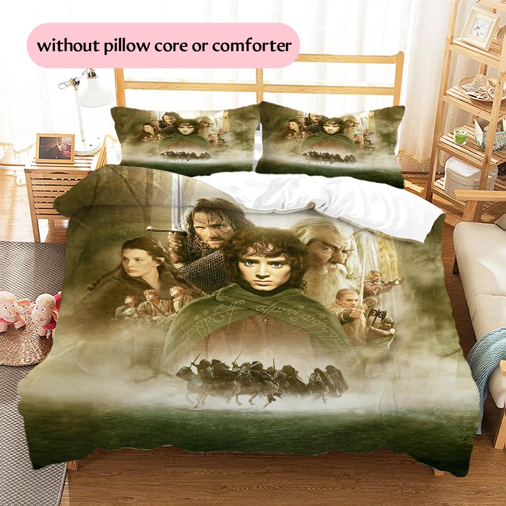 Lord of the Rings Magic Bedding Set Duvet Cover Pillowcase No Filler, Soft Home Bedroom Decor, Perfect Gift for Fans.chl