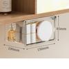 Under Sink Drawer Organizer, Clear ABS+PET Cosmetic Storage Box for Bathroom, Lipstick Cotton Pad Holder, Small Medium Large