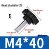 Sexpunkts gummihuvud plastvred bult handtag (M4-M12)