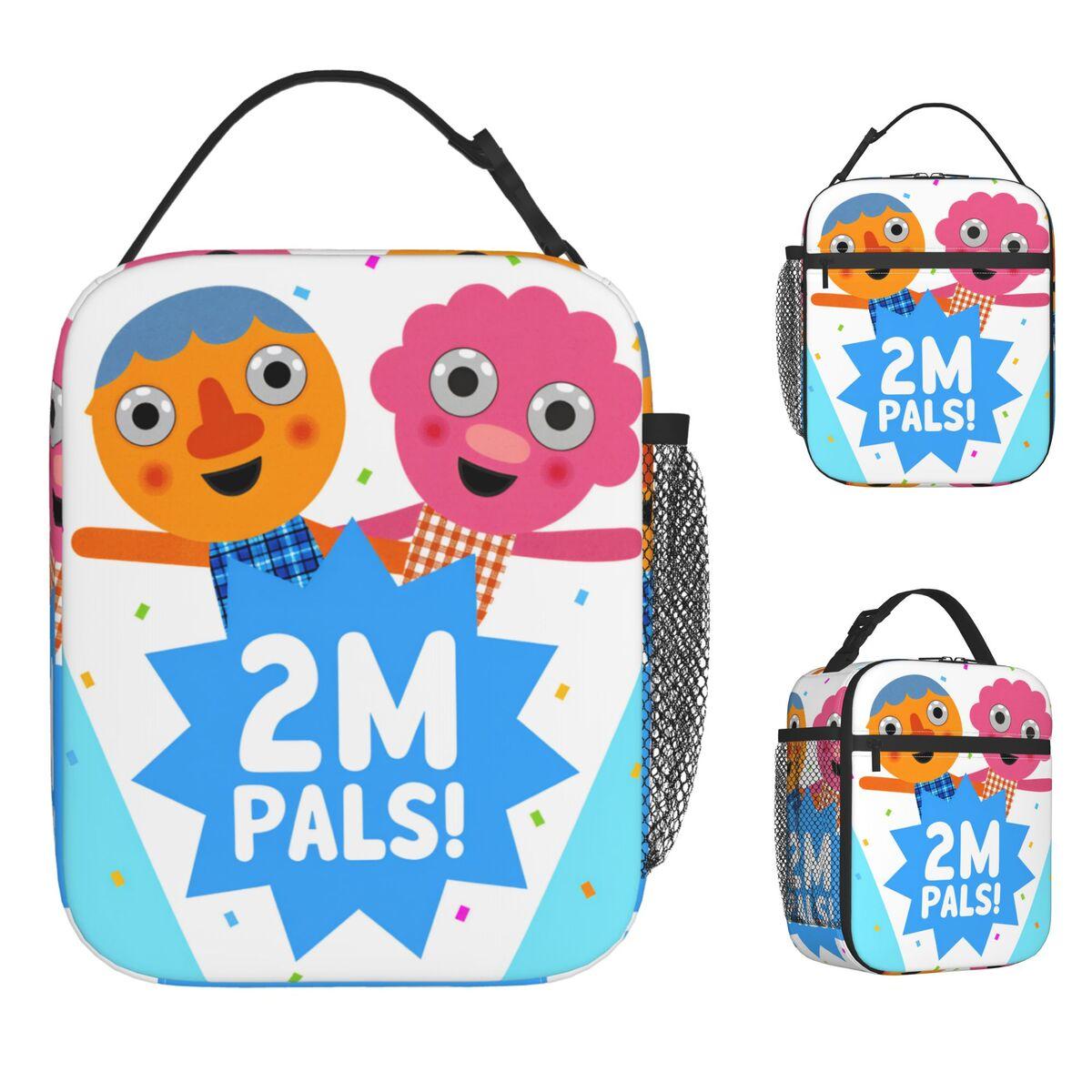 Noodle & Pals Lunch Bag For Child Super Simple Face Designer Lunch Box Cute Cooler Bag Portable Insulated Oxford Tote Food Bags One Size