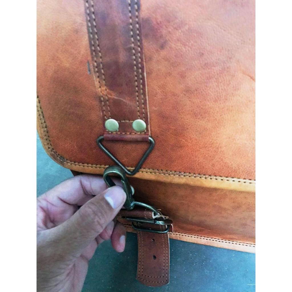 LEATHER BRIEFCASE, Large MESSENGER Bag, Laptop Briefcase, Laptop Bag Women, Personalized Unisex Laptop Canvas Bag Christmas Gift Ideas