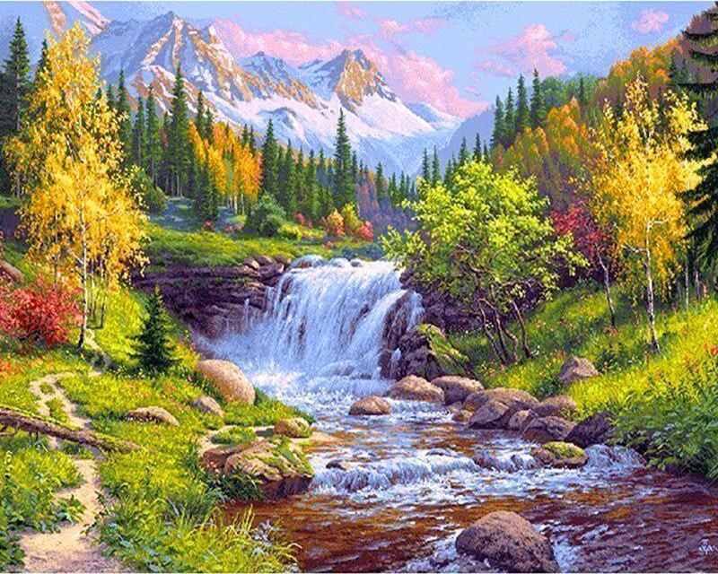 5D-Diamantstickerei zum Selbermachen, kleine Tiergeister, Bild mit Strasssteinen, Diamantmalerei, Blumen und Einhörner, Diamantmosaik, Bastelset, Heimdekoration