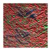Red Green Undulating Veins Gilded Jacquard Heavy Texture Three-dimensional Chinese Style Coat Jacket Clothing Design Fabric
