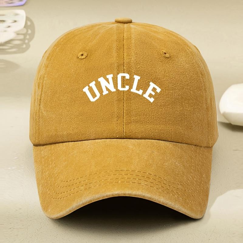 Letter Printed Washed Old Hat Old Dad Hat, Men's and Women's Retro Baseball Cap Peaked Cap Outdoor Hat