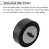 Drive Belt Idler Pulley for BMW 335 2007-2013 Serpentine Tensioner Pulley Idler with Bolt Washer No.11287557851 Plastic Black 1 Pcs