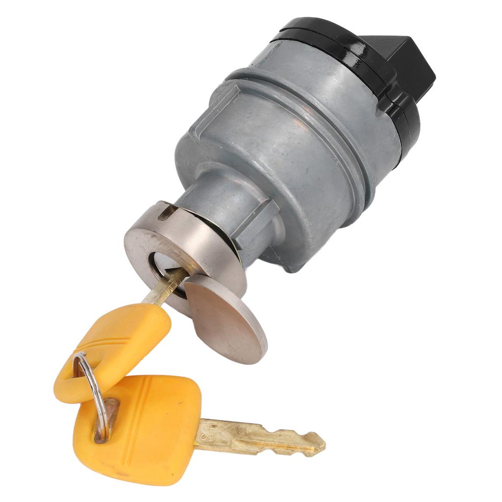 Ignition Switch KHR3078 Alloy Steel Red Copper Excavator Ignition Start Switch with 2PCS Keys for SH210 5