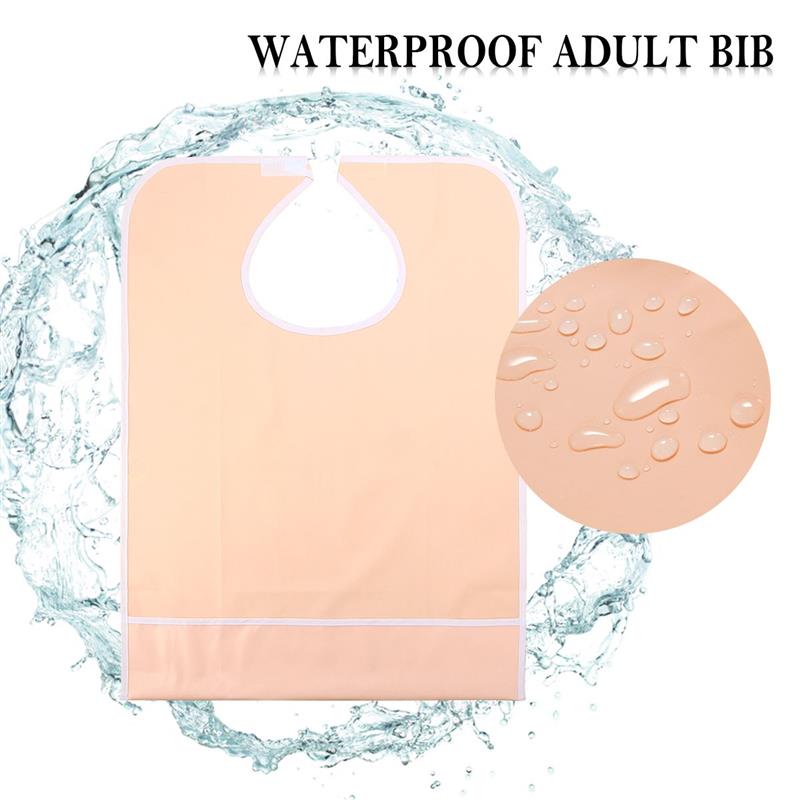 

Слюнявчик Слюнявчики Защитник для еды Водонепроницаемый Фартук для еды Помощь Пожилым Моющийся Мужской Пожилой Защитники для кормления Пожилые Женщины розовый