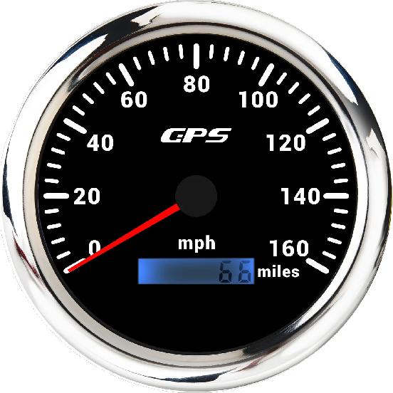 110MM GPS Speedometer 60/120/200kmh 80MPH For Motorcycle Boat Car Truck Speed Gauge Meter 7 Colors Backlight With GPS Antenna