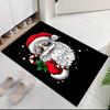 Christmas Santa Claus Printed Carpet, for Office Chair Living Room Bedroom Kitchen Room Decor Gifts.