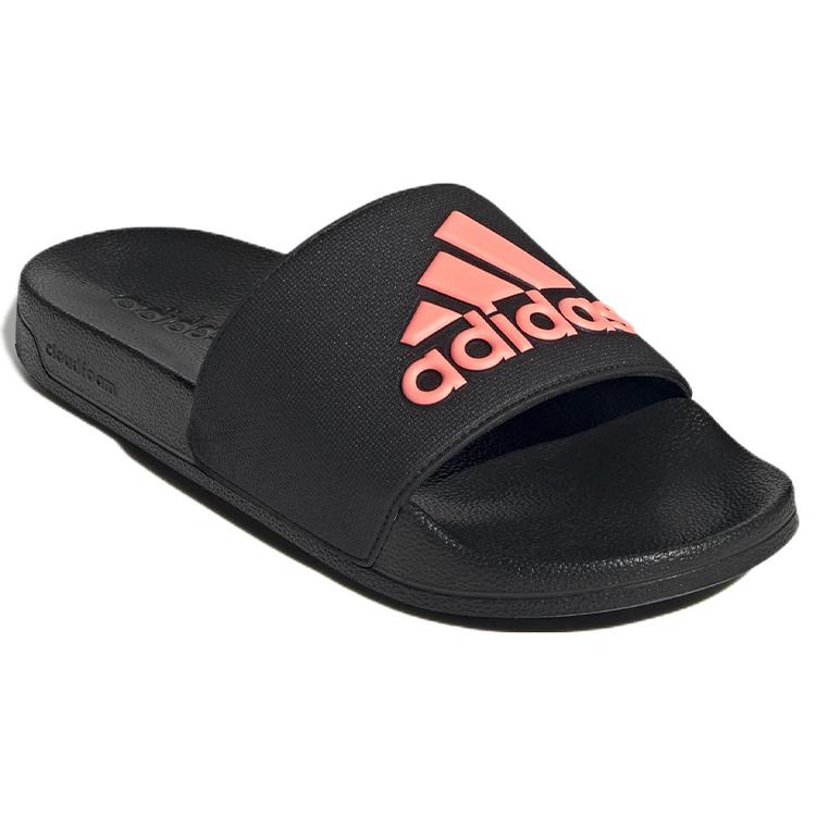 New Adidas Adilette Cozy Wear Resistant Black Unisex Slippers 'Black Pink' GZ3778