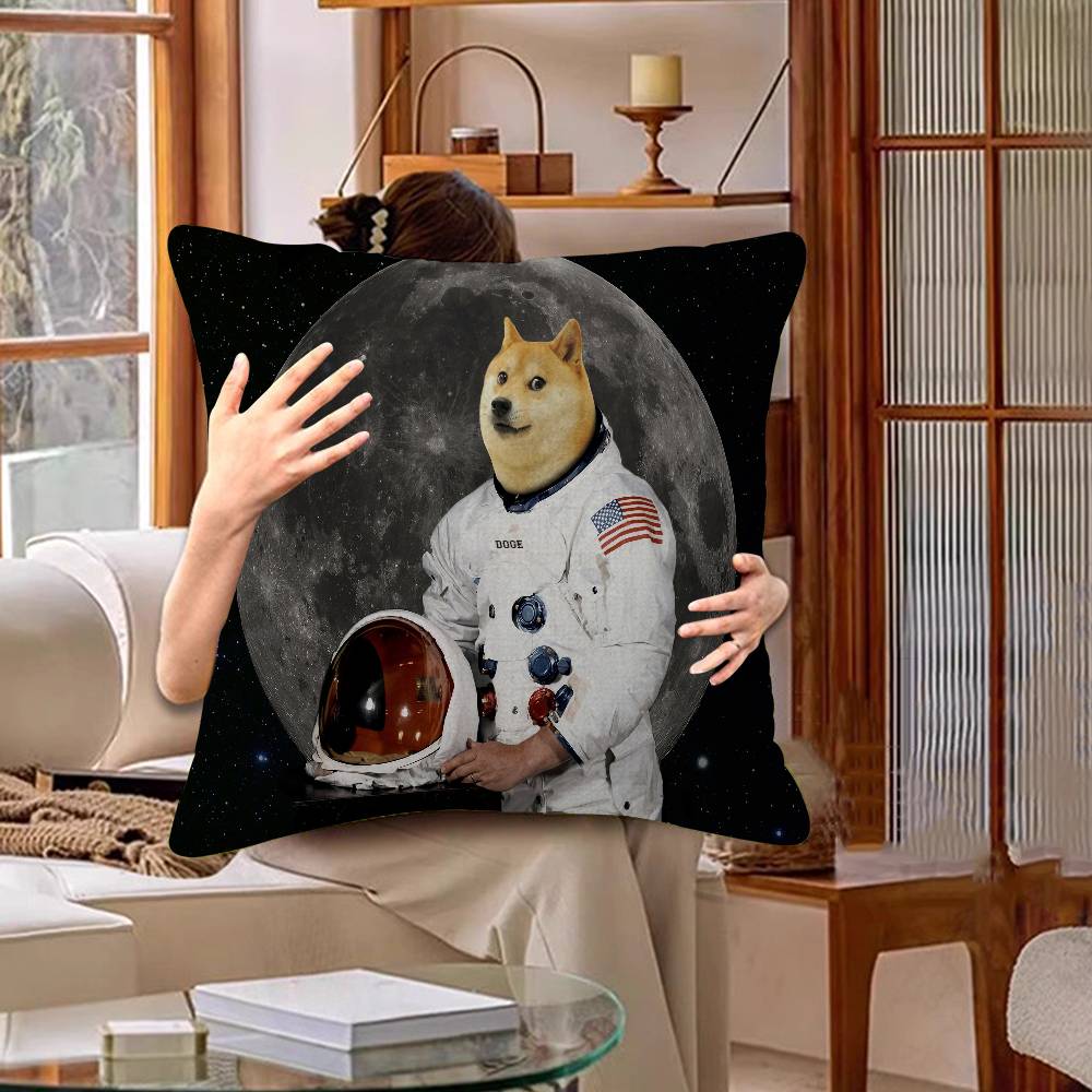 Abstract Shiba Inu Print Cushion Cover Car Throw Pillow Case For Sofa Car Christmas Gift 40X40Cm 45X45Cm