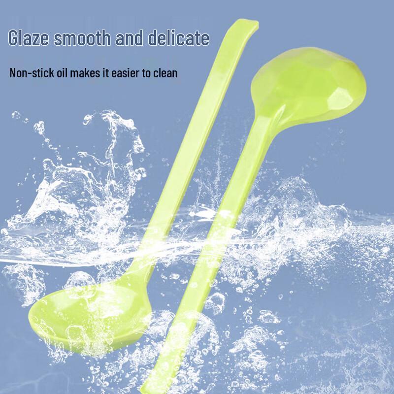 Jingqingfu Melamine Soup Spoons (10-Pack)