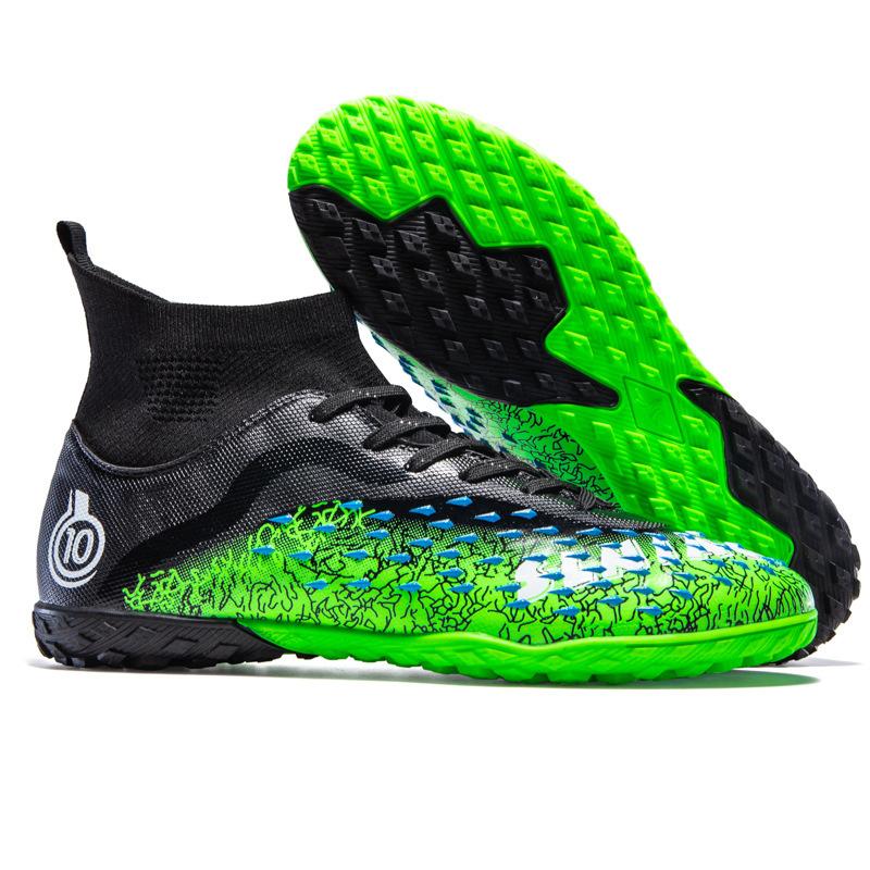 High Top Football Shoes Primary School Students TF Broken Nails Youth AG Long Nails Adult Ping Competition Training Shoes Men and Women