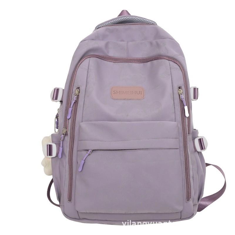 Schoolbag spot wholesale backpack male junior high school student trend large capacity schoolbag female high school student 1011 new