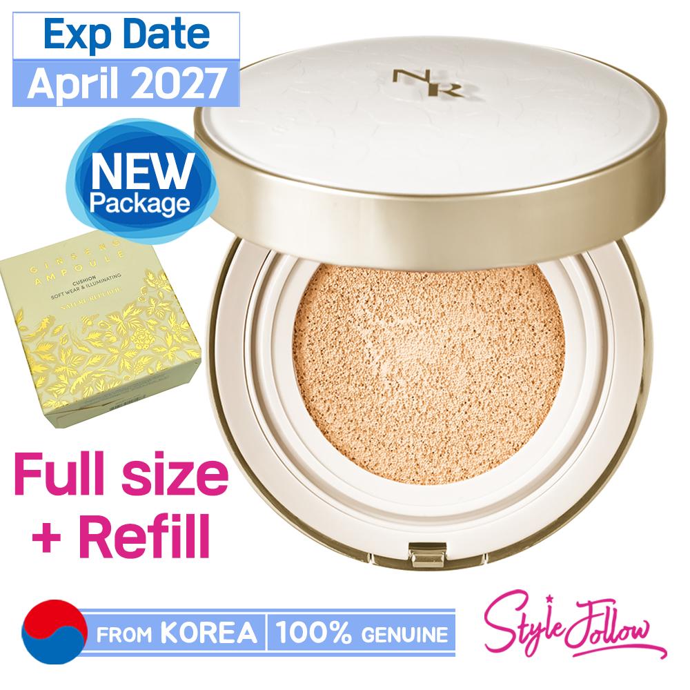 Nature Republic Кушон с женьшенем 15г (SPF50 + / PA +++) (1set) #N21 Light Beige