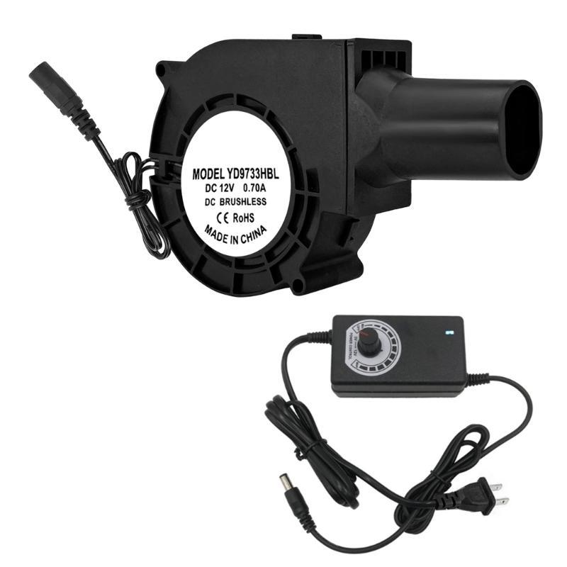 

652F High Speed 97mm Air Movers Blower Fan 12VCentrifugal Fan Adjustable Speed Control For Indoor Ventilation Outdoor BBQ China Mainland