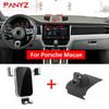 Voor Porsche Macan Auto Mobiele Telefoonhouder Auto Luchtuitlaatbevestiging Smartphonehouder Stand Mobiele Telefoon Stabiele Houder Auto Accessoires