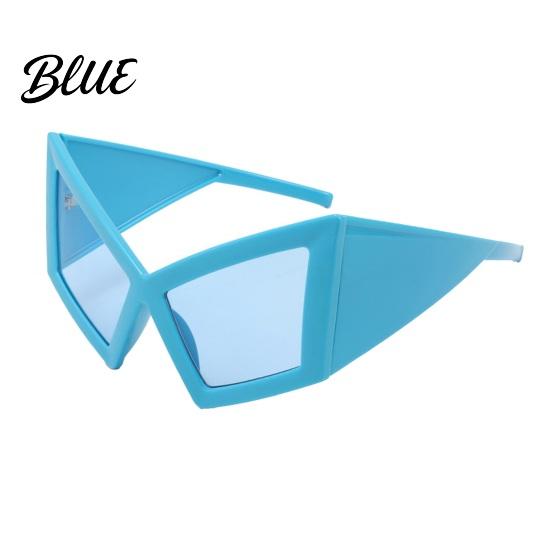 Futuristic Style Sunglasses Geometric Sunglasses Edgy Triangle Frame Shades Trendy UV Eye-catching Protection Sun Glasses for Women Street