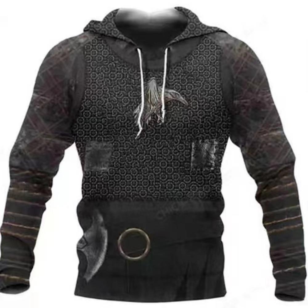 Cross Border Men's 3D Hooded Sweatshirt, Amazon Men's 3D Sweatshirt, Digital Printed Casual Loose Sweatshirt